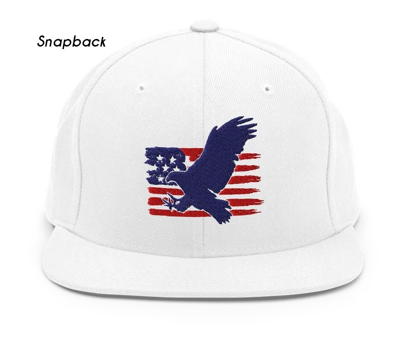 American eagle and flag snapback